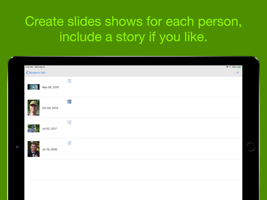 Relations, a Family Photo Cube iPad screenshot 6 - Photo & Video app