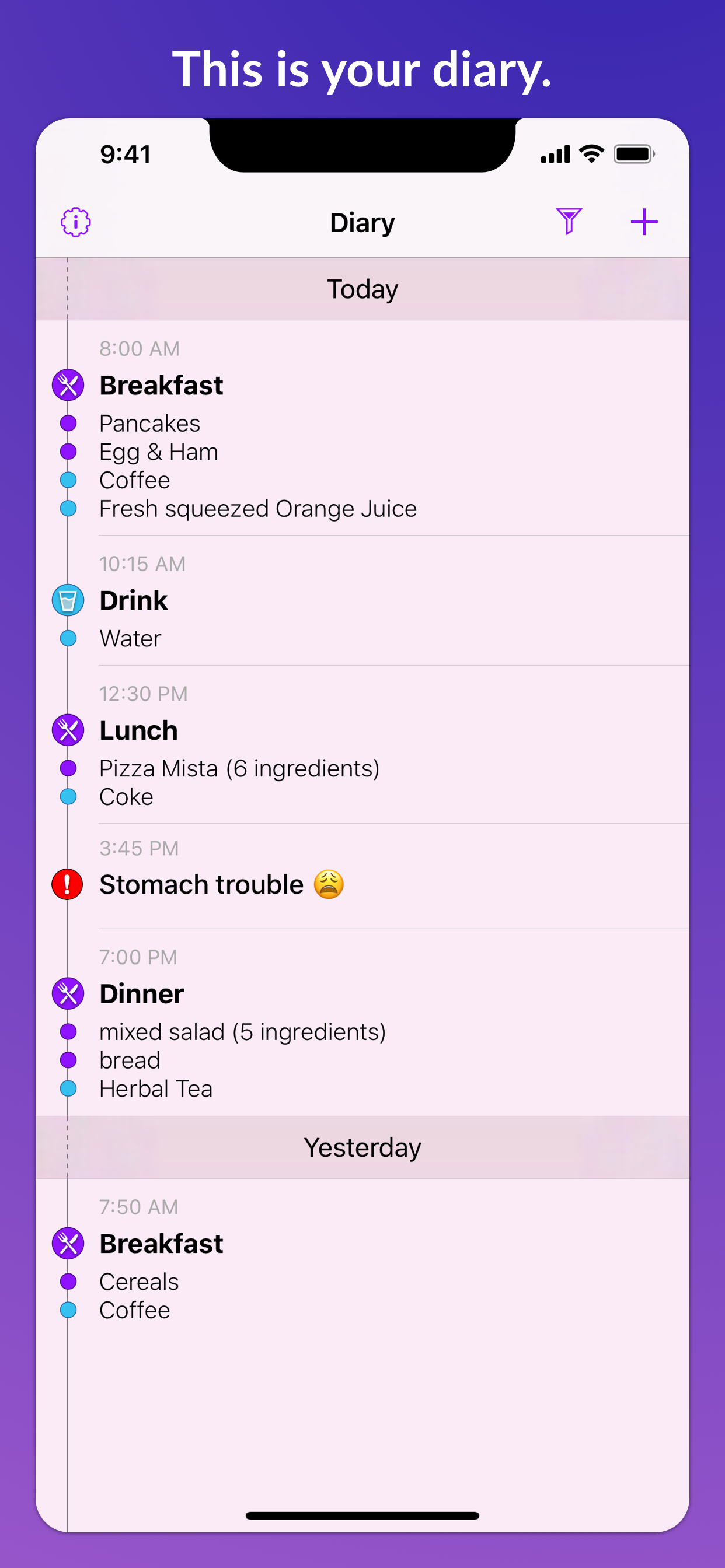 Foody - Food & Symptom Tracker
