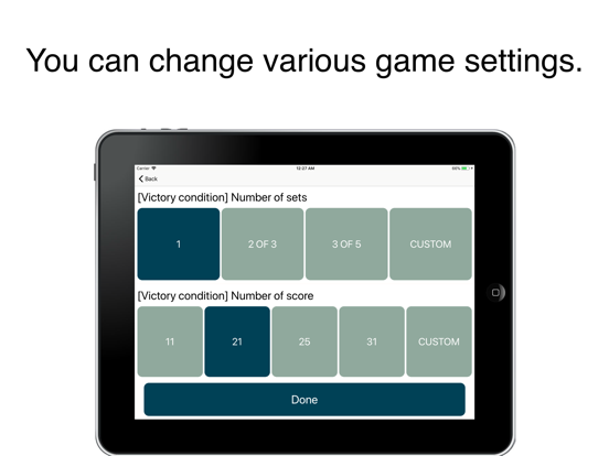 Table Tennis -ScoreHelpe iPad screenshot 3 - Sports app