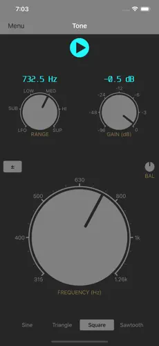 Screenshot 2 Audio Signal Generator iphone