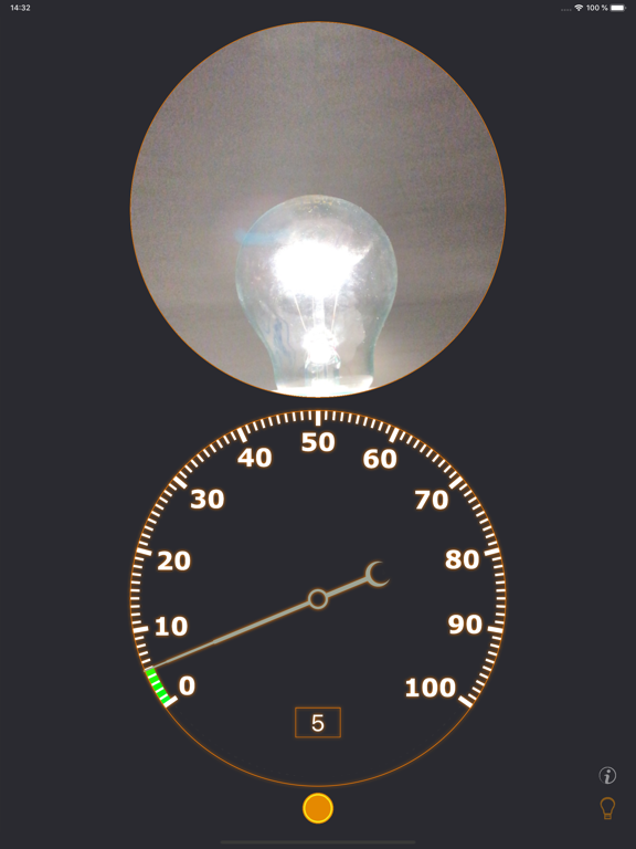 Illuminance Pulsation Meter iPad screenshot 6 - Utilities app