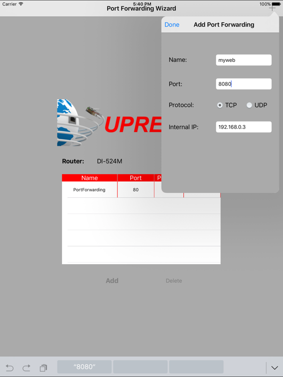Screenshot #5 pour Port Forwarding Wizard