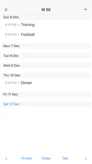 How to cancel & delete week view calendar 1