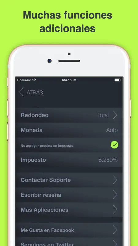 Tap Tip: Calculadora Propina screenshot 6 of 7