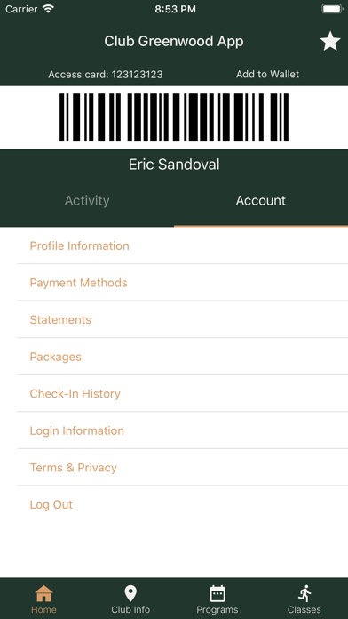 Club Greenwood App screenshot 3