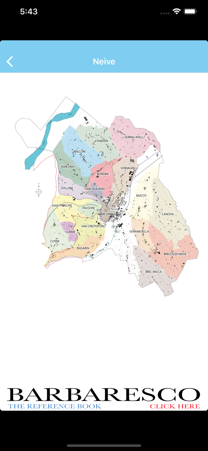 Enogea Barbaresco docg Map