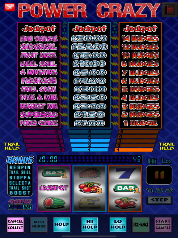 Screenshot #6 pour Power Crazy Fruit Machine Game
