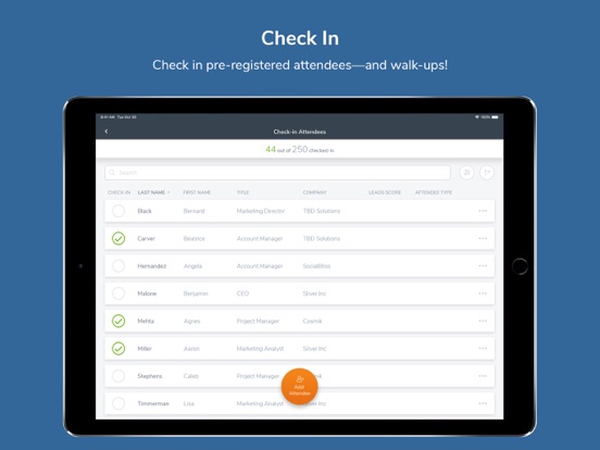 atEvent iPad screenshot 3 - Business app