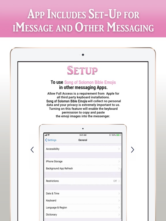 Song of Solomon Bible Emojis iPad screenshot 7 - Lifestyle app