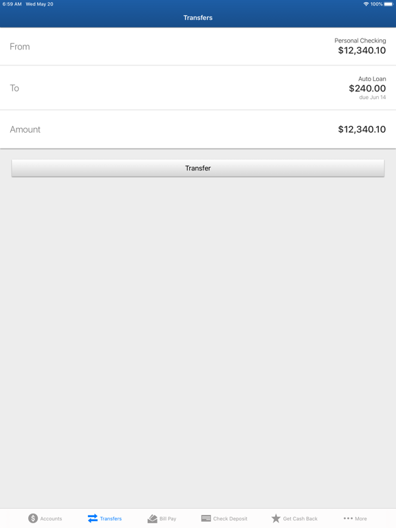 FNB Hugo iPad screenshot 4 - Business app