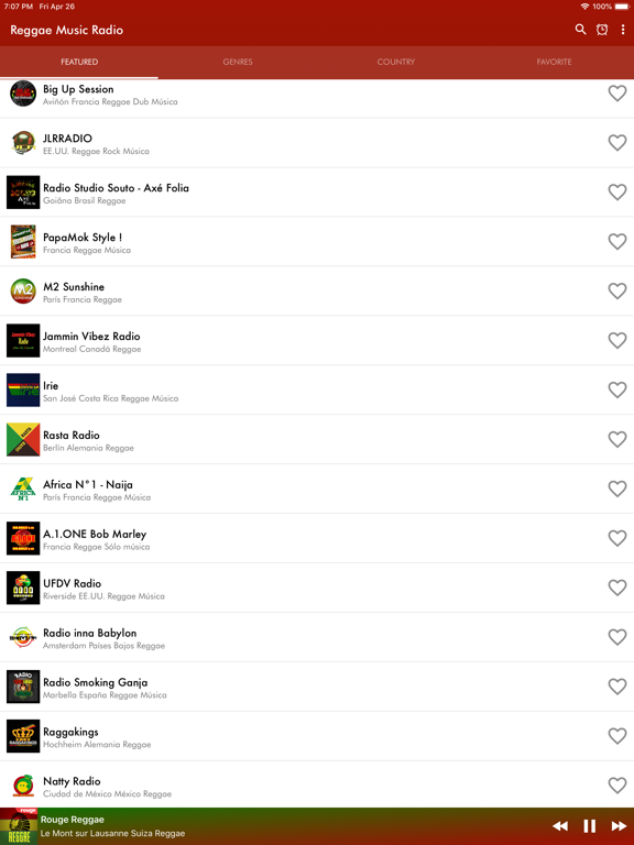 Screenshot #4 pour Reggae Music Radio app