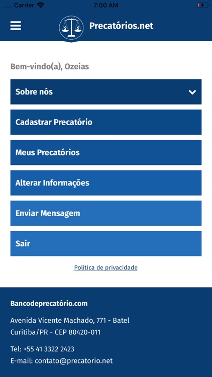 Precatórios App