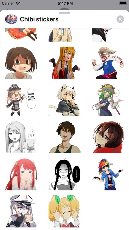 Emoji Chibi Anime Stickers
