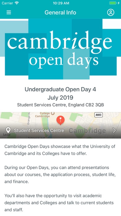 Cambridge Open Days screenshot 2