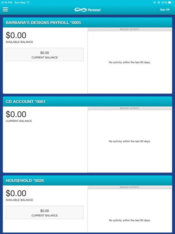 Infinity Bank Personal