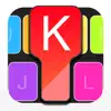 ColorKeys keyboard: Fancy Text contact information