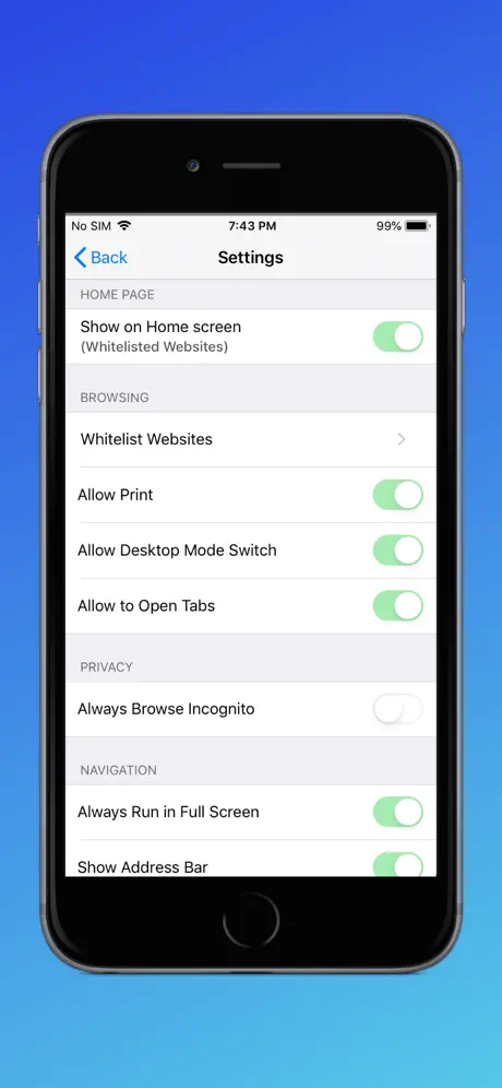 ProSurf - Kiosk Browser