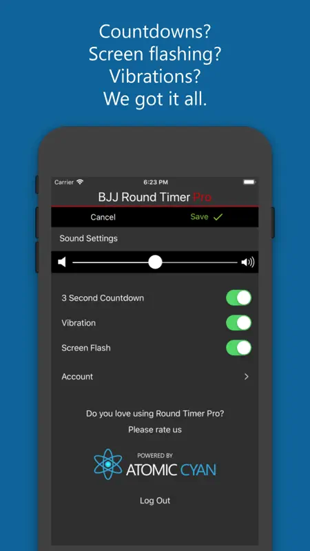 BJJ Round Timer Pro screenshot 6 of 7