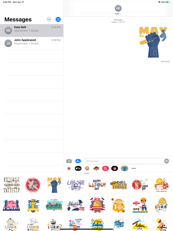 May Labour Day Stickers screenshot 4