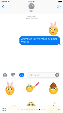 Game screenshot Animated Flirty Emoji Stickers apk