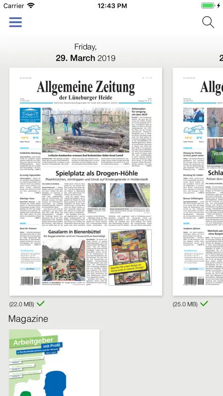 AZ ePaper screenshot 1 of 4