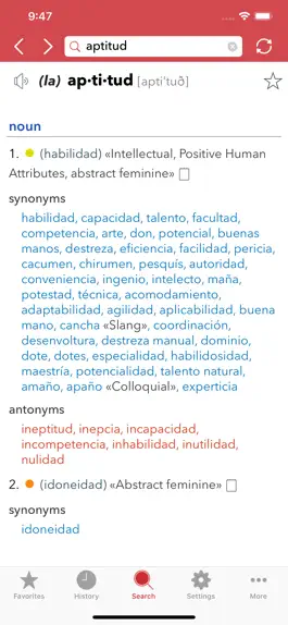 Game screenshot Spanish Thesaurus apk