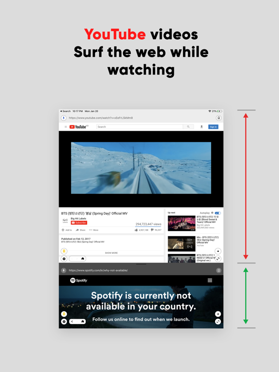 Screenshot #6 pour Multi View - Dual web browser