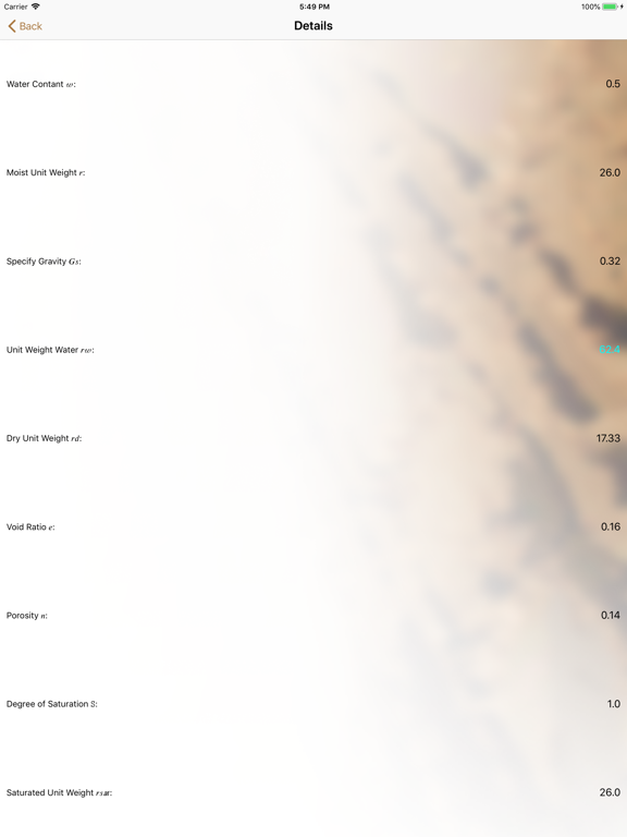 Screenshot #5 pour Weight Volume Relationship