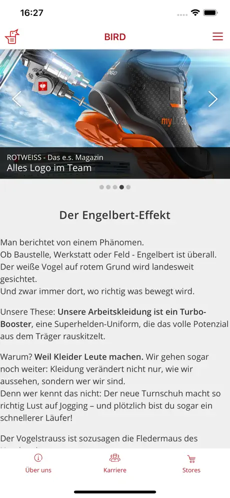 BIRD – Die STRAUSS Info-App