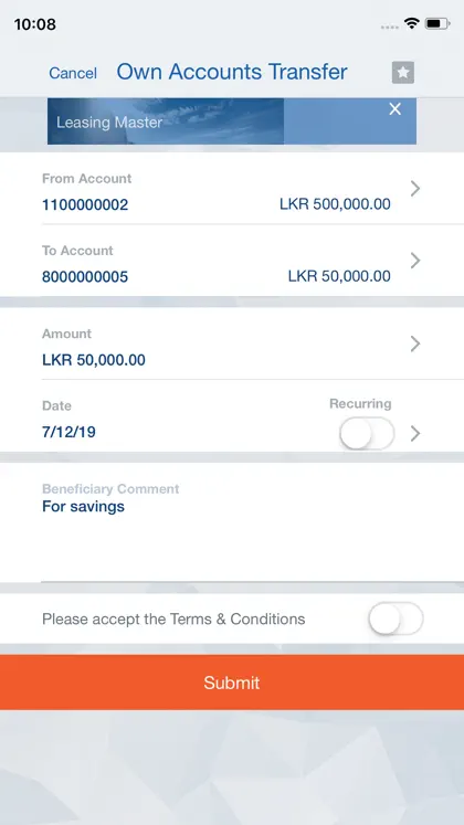 Screenshot 5 di 5 di ComBank Digital
