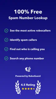 spam call lookup by roboguard iphone screenshot 1