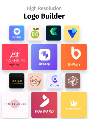 ロゴ作成アプリ: アイコンメーカーとグラフィックデザインのおすすめ画像1