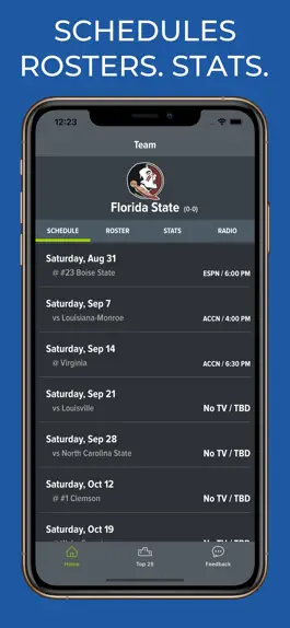 Game screenshot FSU Football Schedules mod apk