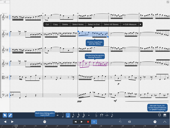 Screenshot #1 for Symphony Pro - Music Notation