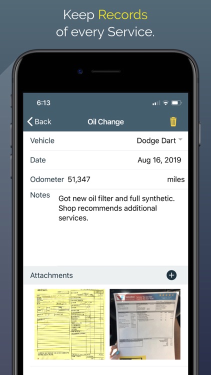 Oil Change App screenshot-4