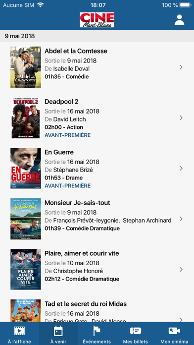 Screenshot #1 pour Ciné Mont-Blanc