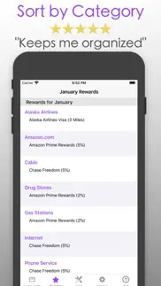 reward check: credit card help iphone screenshot 3