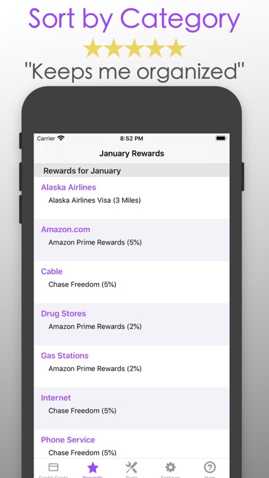 Screenshot #3 pour Reward Check: Credit Card Help