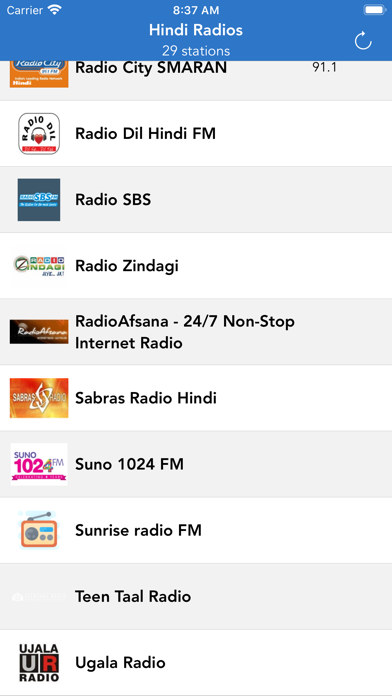 Screenshot #2 pour Hindi Radios FM