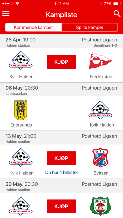 Kvik Halden FK screenshot 2