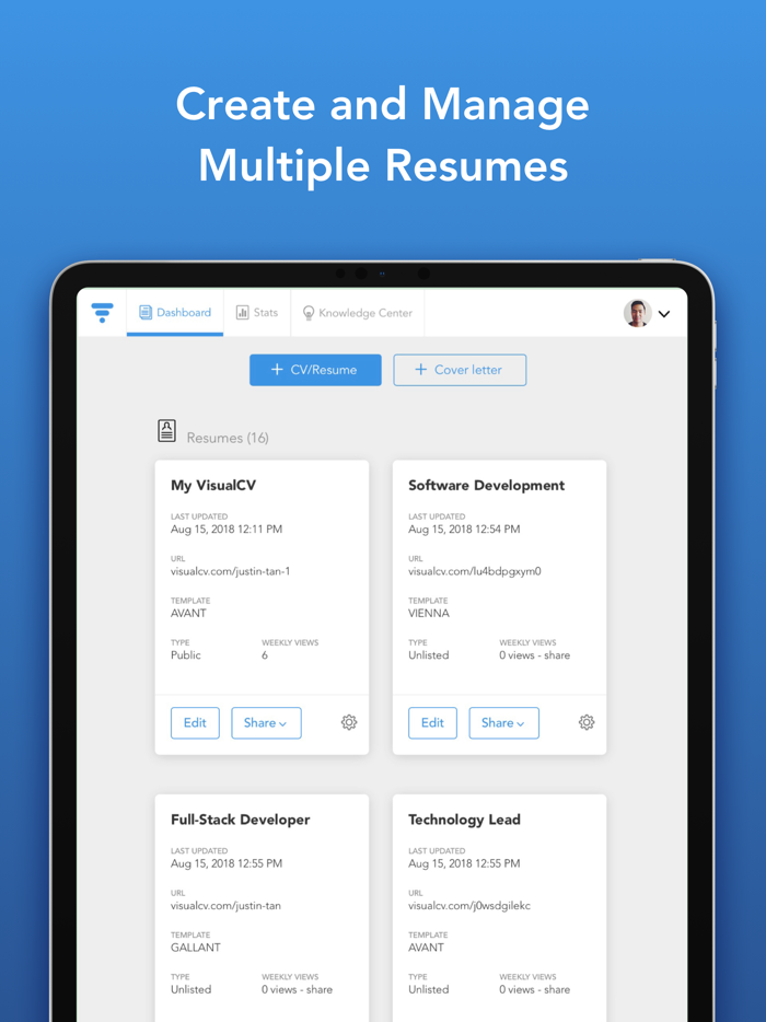 VisualCV Resume Builder