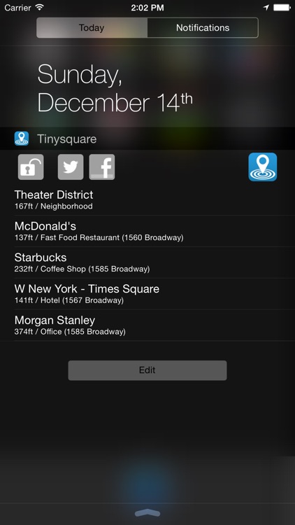 Tinysquare for Foursquare