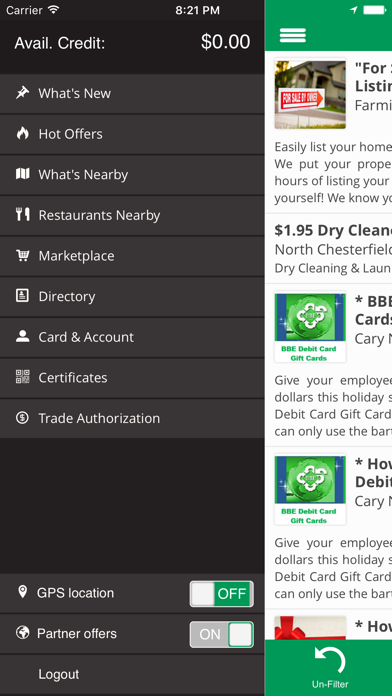 Barter Business Exchange app Screenshot