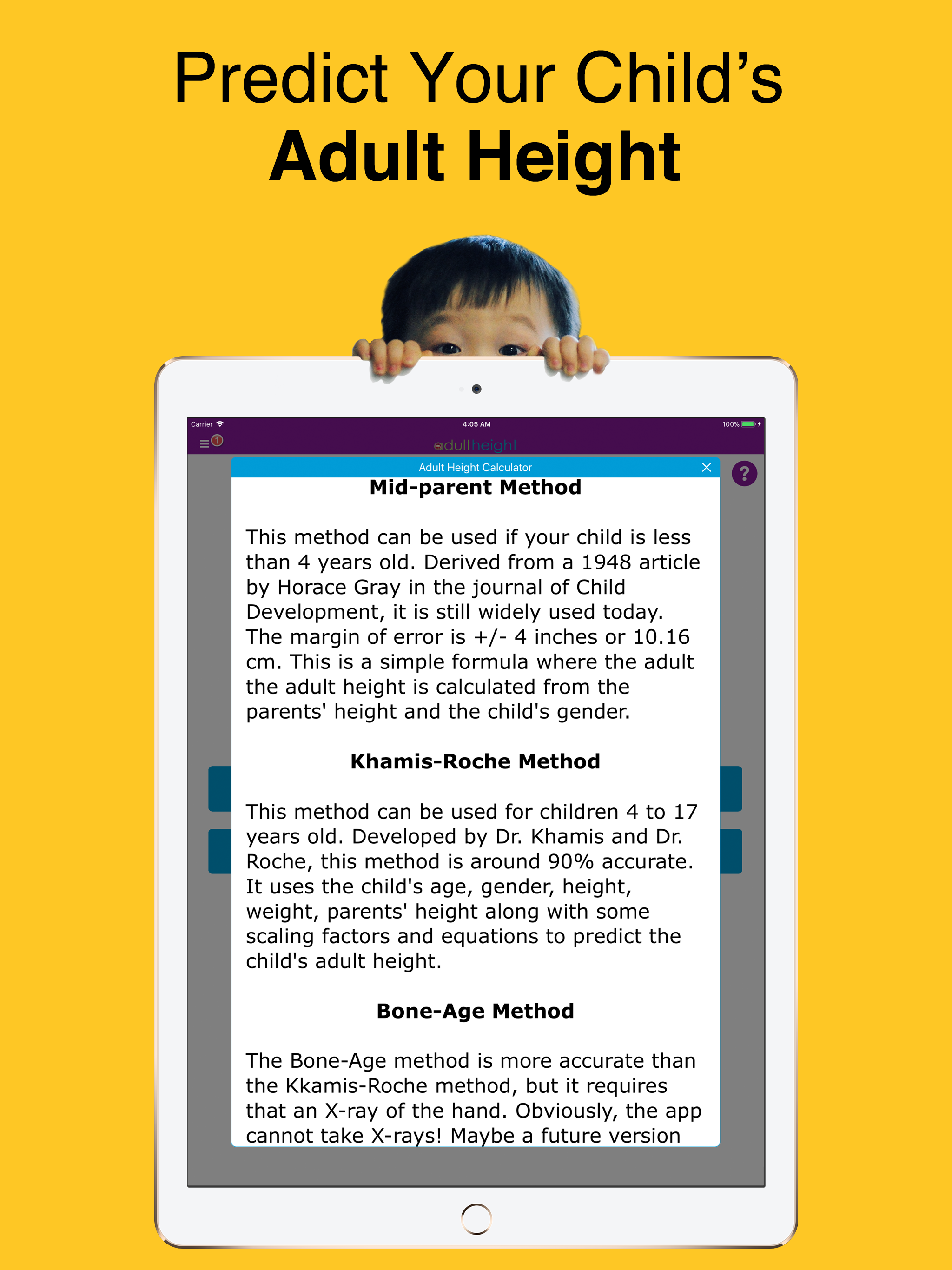 Height Predictor Calculator
