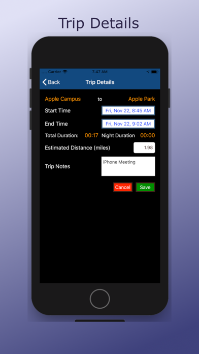 TrackMiles - Mileage tracker Screenshot