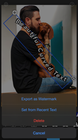 Curved Text screenshot