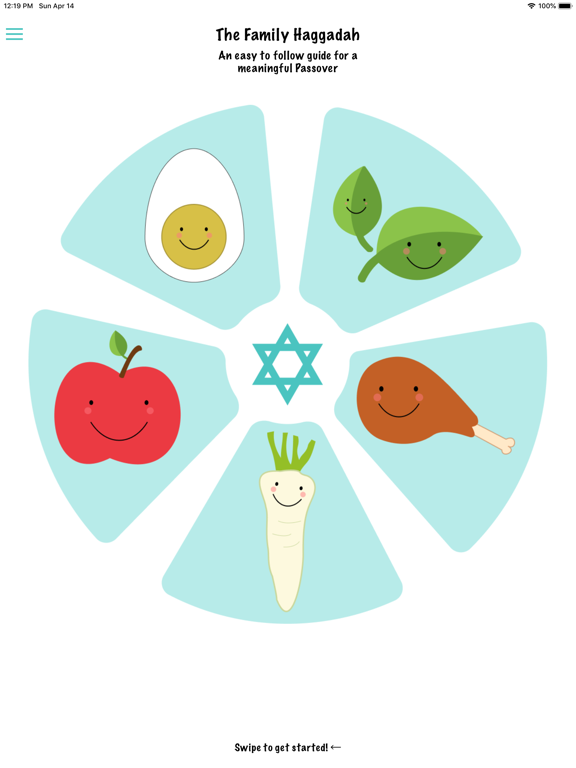 Family Haggadah iPad screenshot 1 - Education app