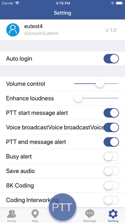 NPTT - Network Push To Talk