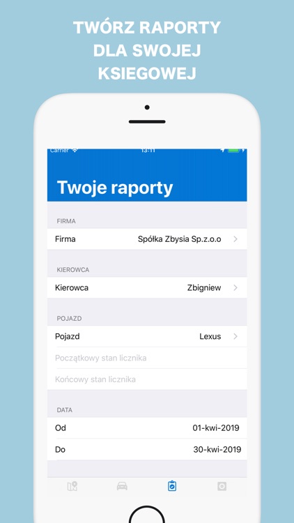 Ewidencja Przebiegu Pojazdu