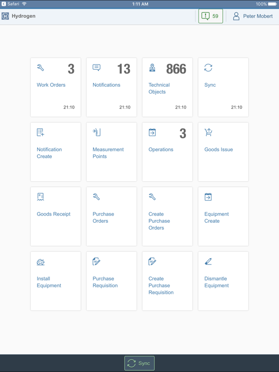 Hydrogen EAM iPad screenshot 4 - Business app